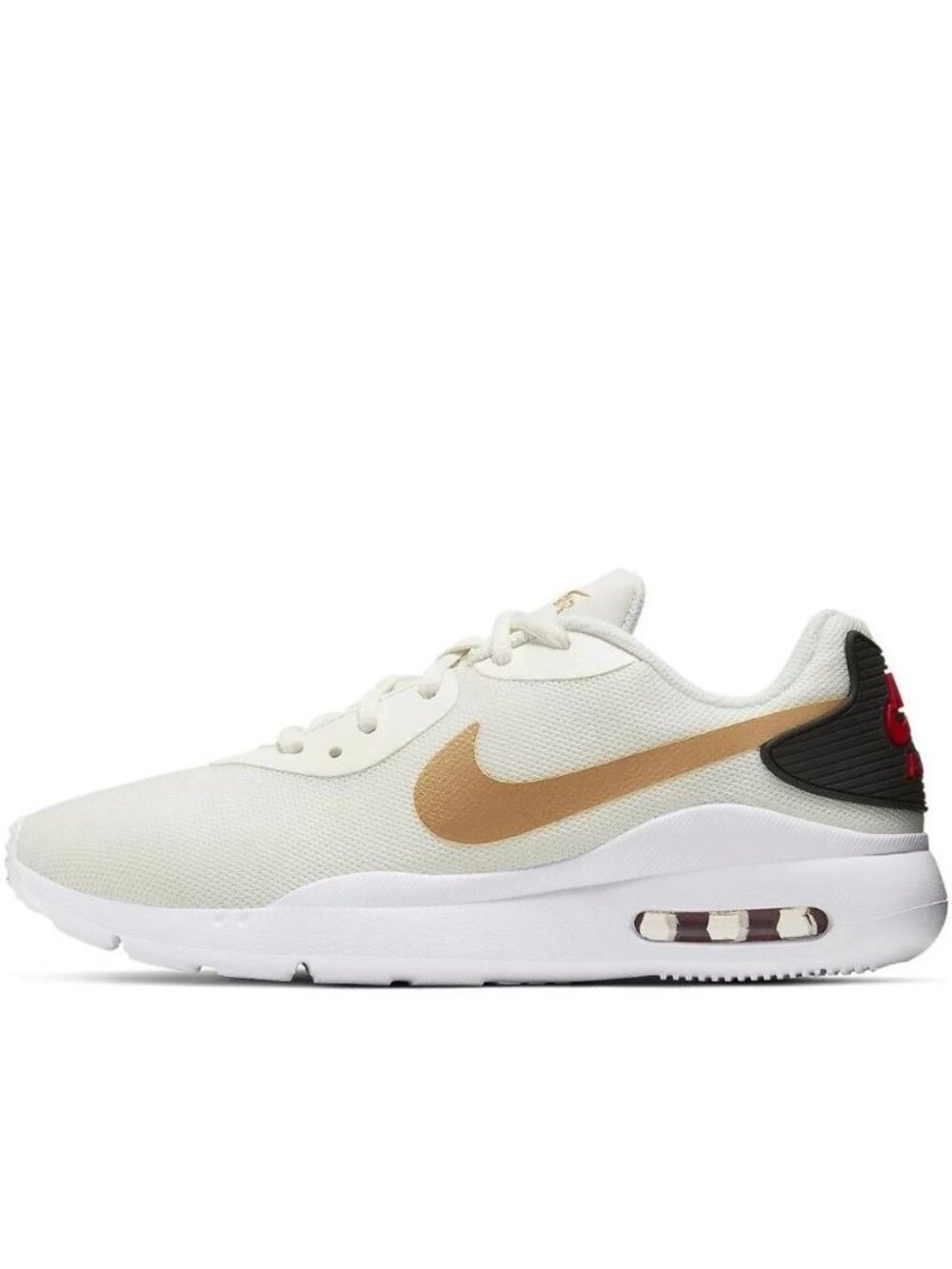 NIKE Women's Air Max Oketo Sail Metallic Gold Shoes Size 8.5